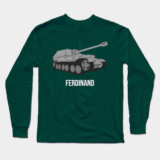 Ferdinand German tank destroyer Long Sleeve T-Shirt